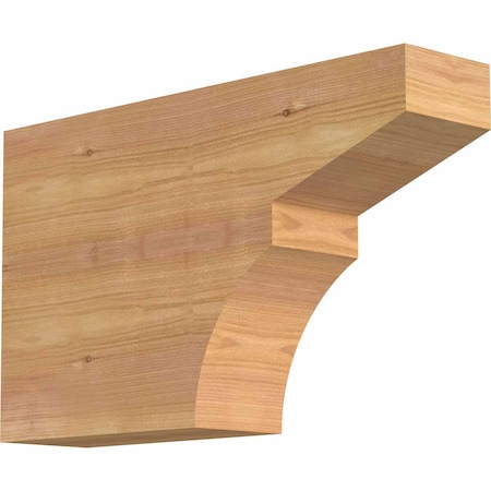 Ekena Millwork Monterey Smooth Rafter Tail, Western Red Cedar, 3 1/2"W x 10"H x 16"L RFT04X10X16MON00SWR